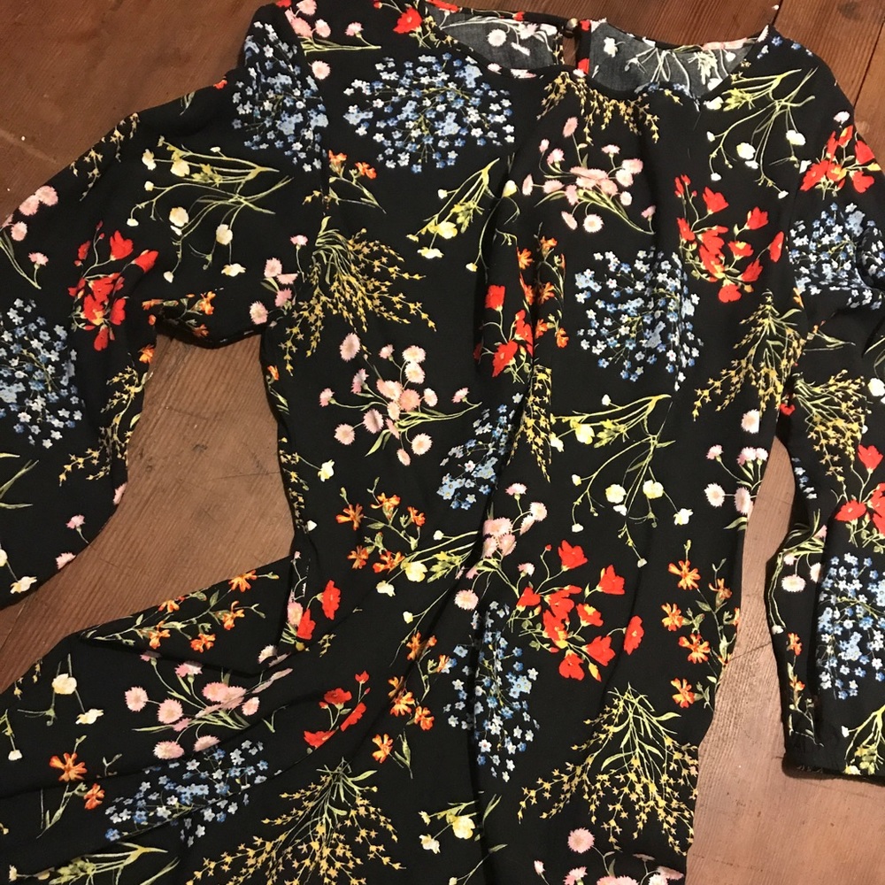 Modern Floral Chemise Dress